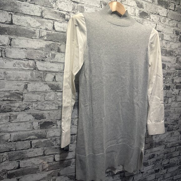 EUC Two By Vince Camuto Grey & White Long Sleeve Turtle Neck Size XS - Picture 4 of 16